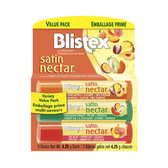 Blistex - Satin Nectar Lip Moisturizer | 3x 4.25 g