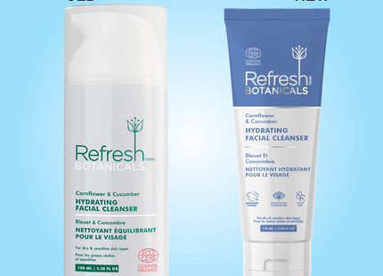 Refresh Botanicals - Hydrating Facial Cleanser - Cornflower & Cucumber | 100 mL