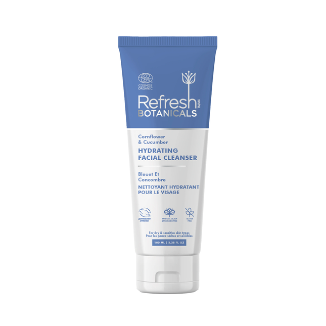 Refresh Botanicals - Hydrating Facial Cleanser - Cornflower & Cucumber | 100 mL