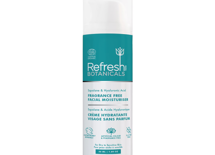 Refresh Botanicals - Fragrance Free Facial Moisturizer with Cornflower & Cucumber | 50 mL