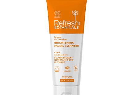 Refresh Botanicals - Brightening Facial Cleanser, Lemon & Cucumber | 100 mL