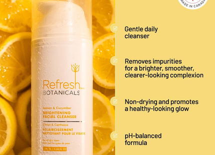 Refresh Botanicals - Nettoyant éclaircissant pour le visage - Citron et concombre | 100 ml