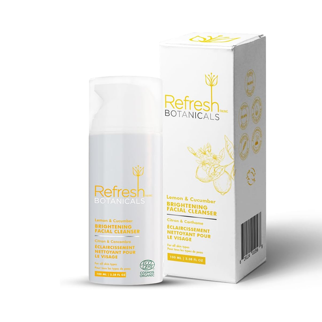 Refresh Botanicals - Brightening Facial Cleanser - Lemon & Cucumber | 100 mL