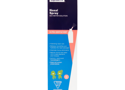 Option+ Sea Water Solution Nasal Spray with Ultra Gentle Mist | 135 mL