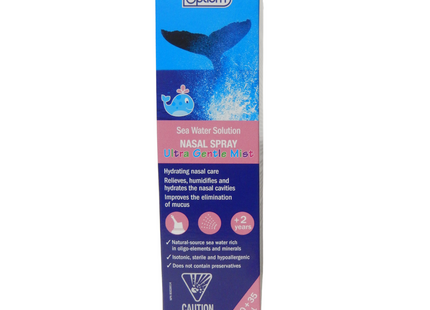 Option+ Solution d'eau de mer Spray nasal avec brume ultra douce | 135 ml