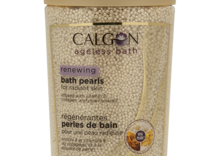 Calgon - Renewing Bath Pearls for Radiant Skin with Vitamin E, Collagen, & Pearl Power | 453 g