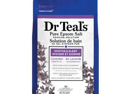 Dr Teal's - Soothe & Sleep Pure Epsom Salt Lavender Soaking Solution | 1.36 kg