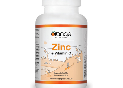 Orange Naturals - Zinc + Vitamin C 50 mg | 90 Capsules