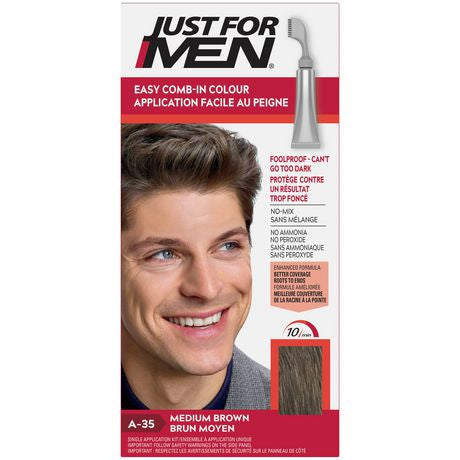 Just For Men Easy Comb-In Colour AutoStop | A-35 Medium Brown