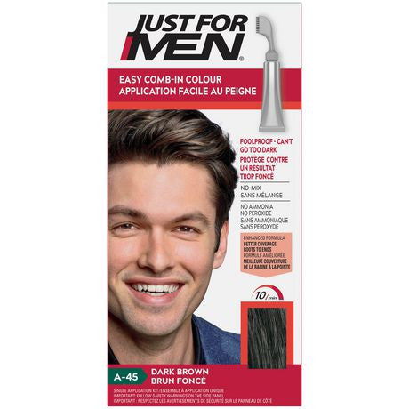 Just For Men AutoStop Easy No-Mix Haircolour | A-45 Dark Brown