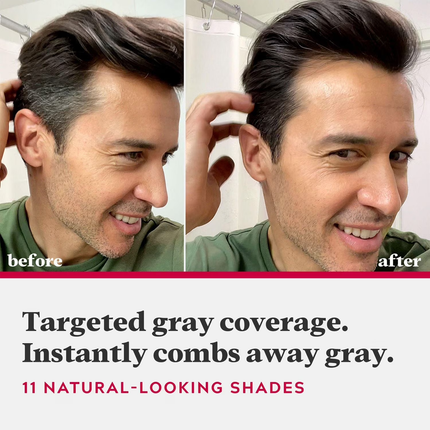 Just For Men - Easy Comb-In Hair Colour for Targeted Grey Coverage | A-55 Black
