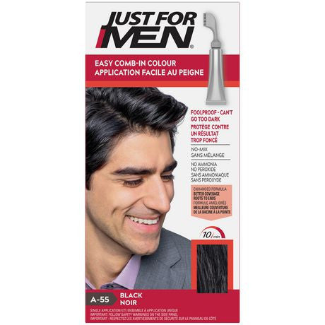 Juste pour les hommes – Coloration capillaire facile sans mélange | A-55 Noir