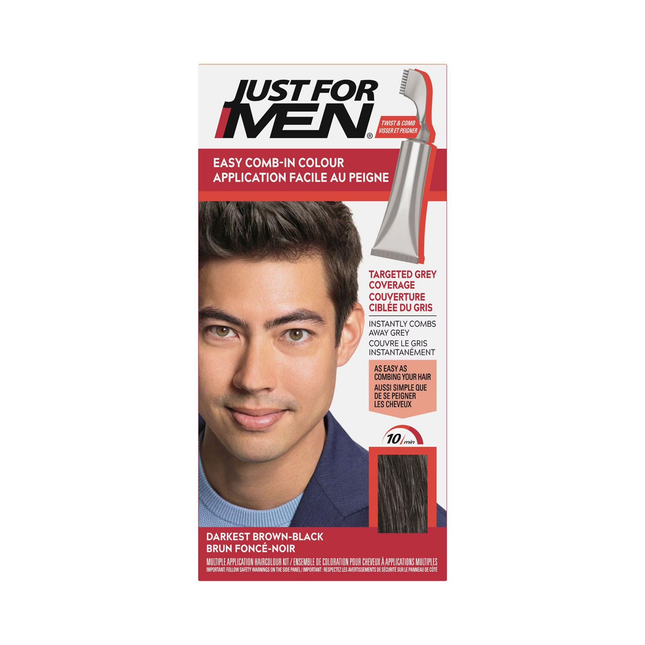 Just For Men - AutoStop Easy Comb-In Colour | A-50 Darkest Brown-Black