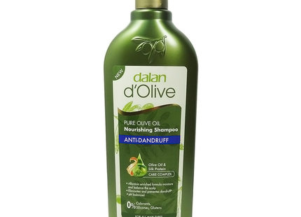 Dalan d' Olive - Pure Olive Oil - Anti Dandruff Nourishing Shampoo - with Olive Oil & Silk Protein Care Complex | 400 mL