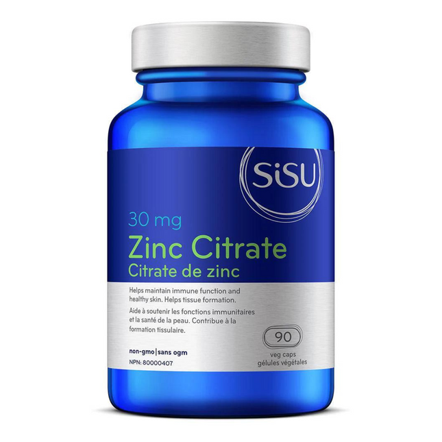 Sisu - Citrate de zinc 30 mg | 90 gélules végétales*