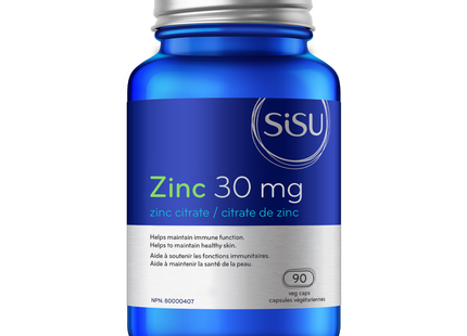 SISU - Zinc Citrate 30 mg | 90 Veg Caps