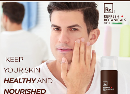 Refresh Botanicals - Hydratant actif quotidien pour hommes - Thé Rooibos et concombre | 50 ml