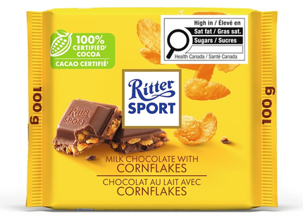 Ritter Sport - Milk Chocolate Bar with Cornflakes | 100 g