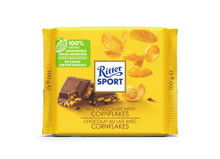 Ritter Sport - Milk Chocolate Bar with Cornflakes | 100 g
