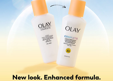 Olay - Complete Lightweight Fragrance Free Lotion for Sensitive Skin with SPF 30 | 75 mL