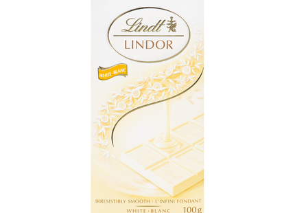 Lindt - Lindor Irresistibly Smooth Chocolate Bar, White Chocolate | 100 g