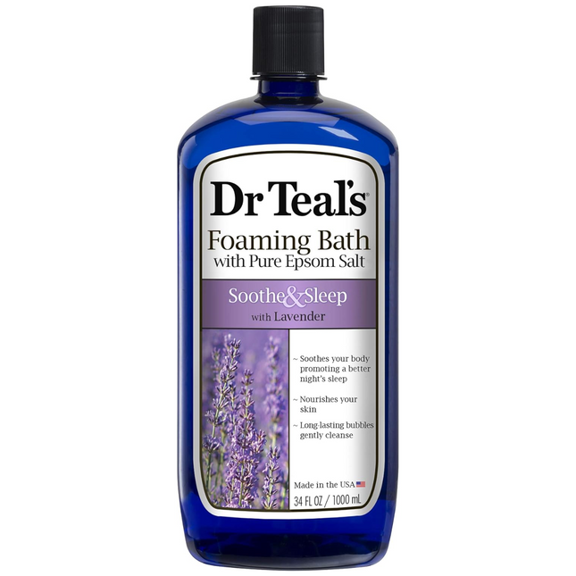 Dr Teal's - Soothe & Sleep Foaming Bath with Lavender & Pure Epsom Salt | 1 L