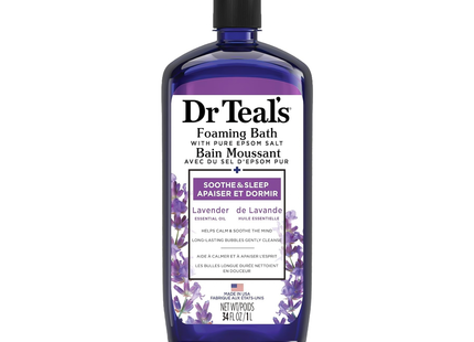 Dr Teal's - Soothe & Sleep Foaming Bath with Lavender & Pure Epsom Salt | 1 L
