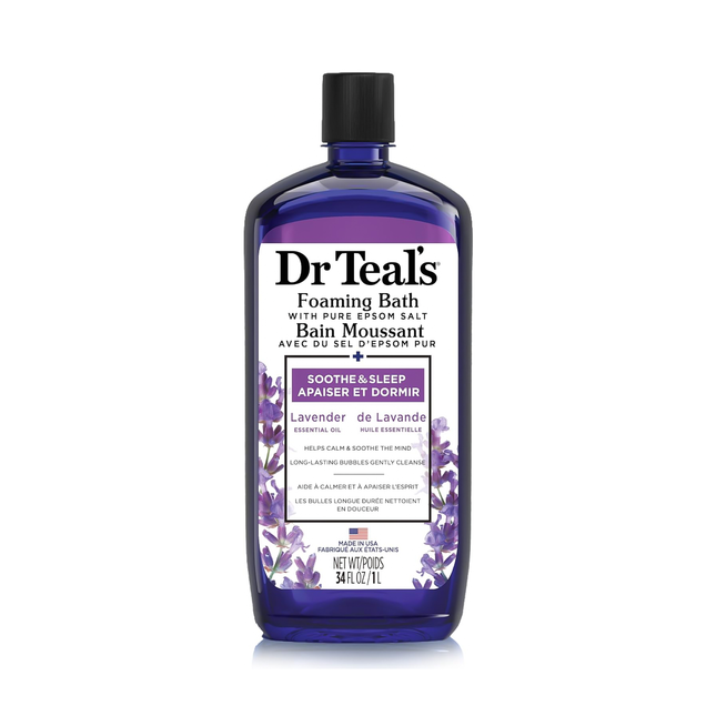 Dr Teal's - Soothe & Sleep Foaming Bath with Lavender & Pure Epsom Salt | 1 L