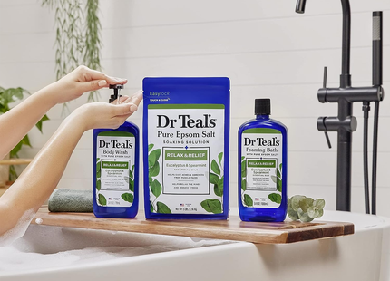 Dr. Teal's - Relax & Relief Foaming Bath with Eucalyptus, Spearmint & Pure Epsom Salt | 1 L