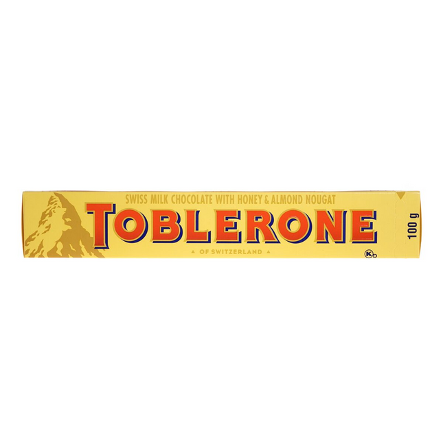 Toblerone - Chocolat au lait suisse avec nougat au miel et aux amandes | 100g