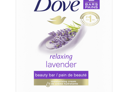 Dove - Lavande relaxante - Barre de savon de beauté avec crème hydratante | 2 Barres X 106 g