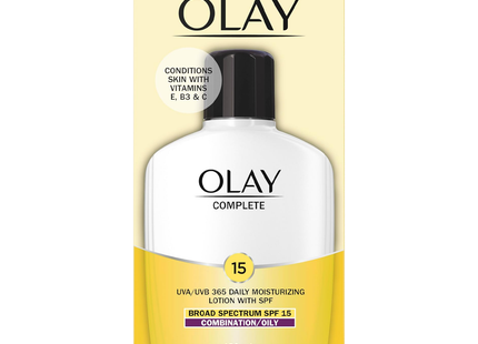Olay - Fluide hydratant quotidien Complete pour peaux mixtes/grasses FPS 15 | 120 mL