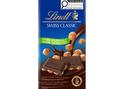 Lindt - Swiss Classic Dark Hazelnut Chocolate Bar | 100 g