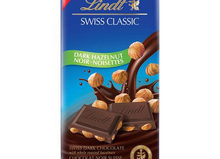 Lindt Swiss Classic Dark Hazelnut Chocolate Bar | 100 g