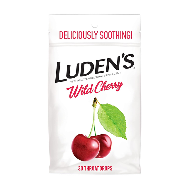 Luden's - Gouttes pour la gorge aux cerises sauvages | 30 pastilles