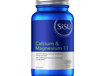 SISU - Calcium & Magnesium 1:1 | 200 Capsules