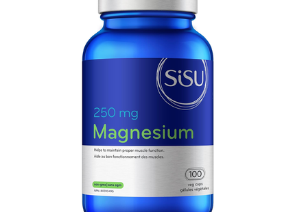 SISU - Magnesium 250 mg | 100 - 200 Vegetarian Capsules