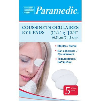 Paramedic Eye Pads | 5 Pads (6.5 cm x 4.5 cm)