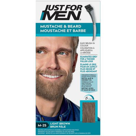 Juste pour les hommes moustache et barbe | M-25 Brun Clair