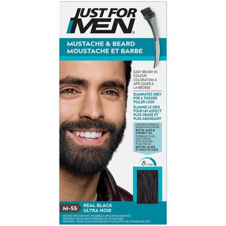 Just For Men Mustache & Beard | M-55 Real Black