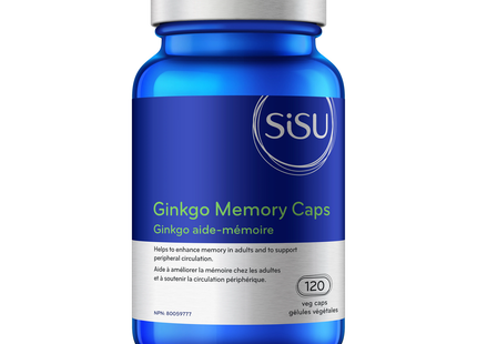 SISU - Ginkgo Memory Caps | 120 Veg Capsules