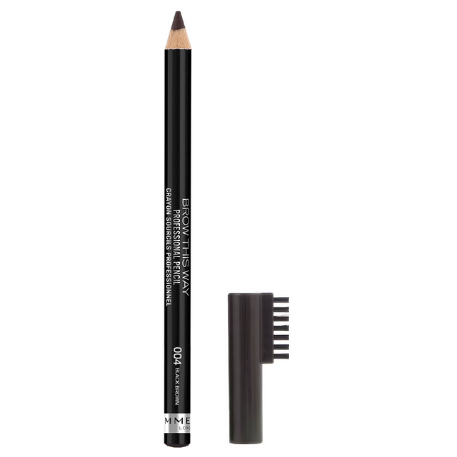 Rimmel - Crayon à Sourcils Professionnel - 004 Noir Brun | 1,4 g