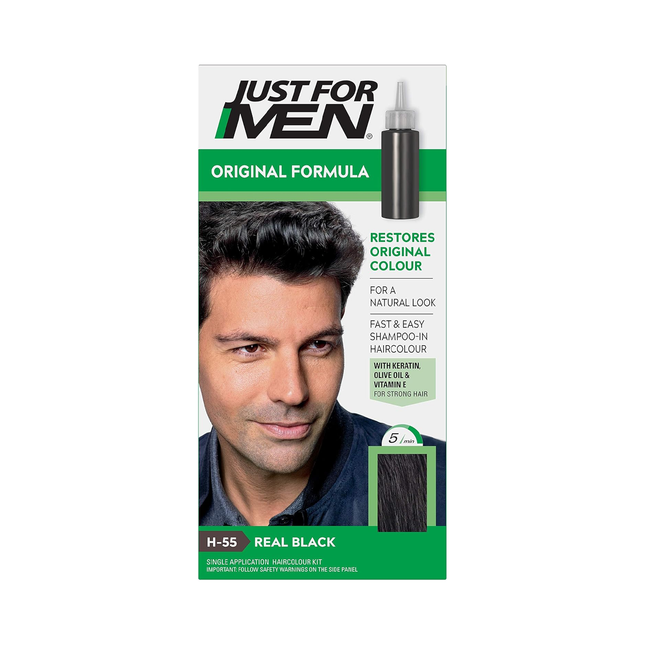 Just For Men - Easy & Fast Shampoo-In Haircolour | H-55 Real Black