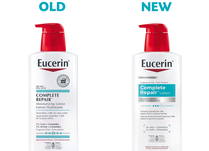Eucerin - Lotion hydratante Complete Repair, peau sèche | 500 ml