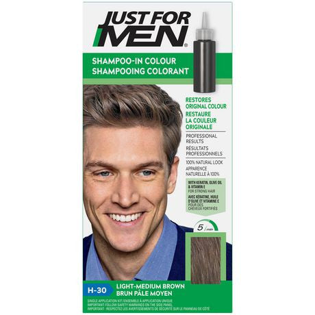 Just For Men Coloration capillaire facile et rapide | H-30 Brun clair-moyen