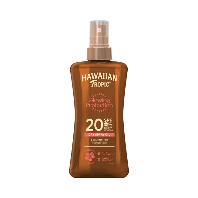 Hawaiian Tropic - Glowing Protection Dry Spray Oil SPF 20 - Beautiful Tan | 200 mL