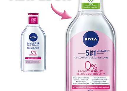 Nivea - Micellar Water - Dry And Sensitive Skin | 400 mL