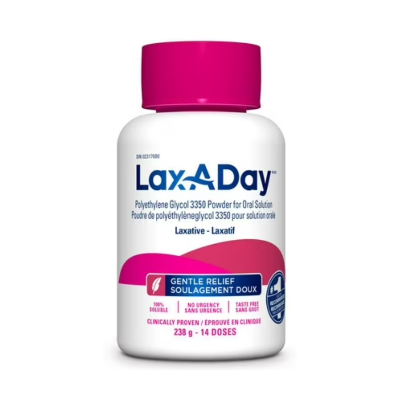 Lax-A Day Gentle Relief Laxative Powder - 14 Doses | 238 g – White ...