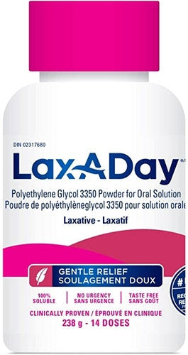 Lax-A Day Gentle Relief Laxative Powder - 14 Doses | 238 g