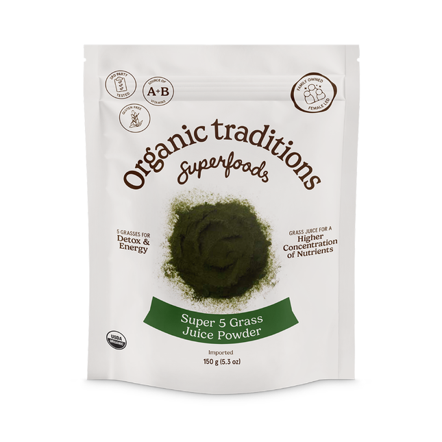 Organic Traditions - Mélange de jus de 5 herbes Super 5 | 150 g